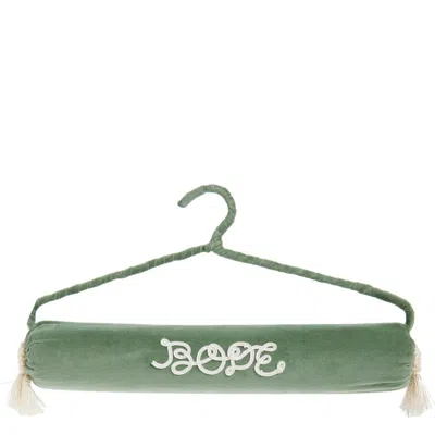 Bode Velvet Cloakroom Hanger In Green