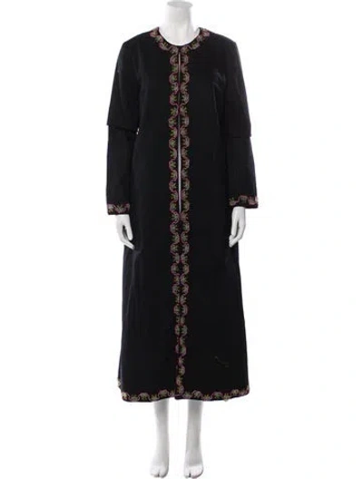 Pre-owned Bode Vintage Coat In Black