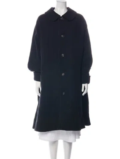 Pre-owned Bode Virgin Wool Coat In Blue