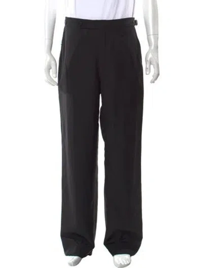 Pre-owned Bode Virgin Wool Dress Pants W/ Tags In Black