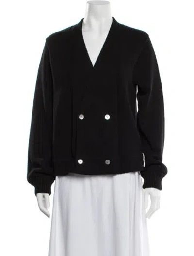 Pre-owned Bode V-neck Sweater In Black