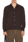 Bode Voile Long Sleeve Shirt In Brown