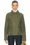 Bode Waxed Coach's Jacket In Green