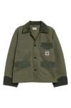 Bode Waxed Cotton Craft Jacket In Green
