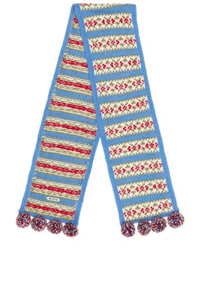 Bode Wedgewood Scarf In Multi