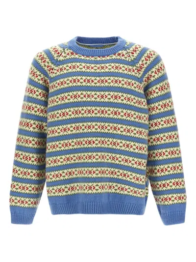 BODE WEDGEWOOD STRIPED-PATTERN SWEATER