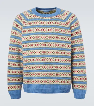 Bode Wedgewood Striped-pattern Sweater In Multi