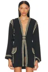 Bode Weedy Crochet-trimmed Crepe Jacket