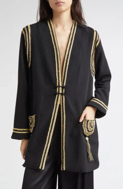 Bode Weedy Crochet Jacket