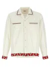 Bode White Cherry Lane Beaded Shirt In White