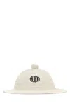 Bode White Cotton Bucket Hat In White