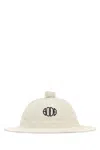 Bode White Cotton Bucket Hat In White