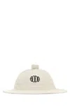 Bode White Cotton Bucket Hat In White