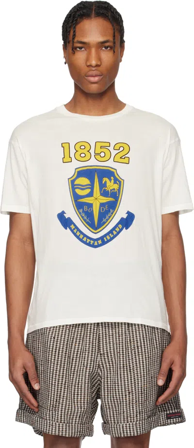 BODE WHITE CREST BOXY T-SHIRT