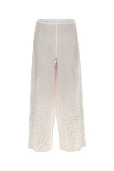 Bode White Linen Belvoir Pant
