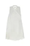 Bode White Linen Blevoir Dress