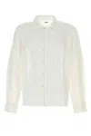 Bode Men White Linen Belvoir Shirt In White