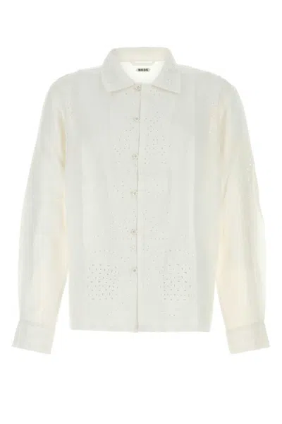 BODE WHITE LINEN SHIRT