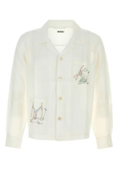 Bode Skiers Shirt In White