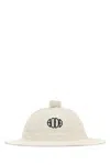Bode White Cotton Bucket Hat In White