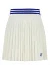 Bode Pleated Lightweight Skirt In Cream