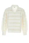 Bode White Poplin Shirt