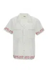 Bode White Regular Embroidered Shirt In White