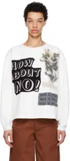 Bode White Tommy Sweatshirt In White Multi