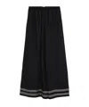 Bode Wide-leg Casual Pants In Black