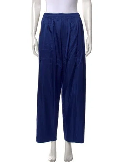 Pre-owned Bode Wide Leg Pants In Blue