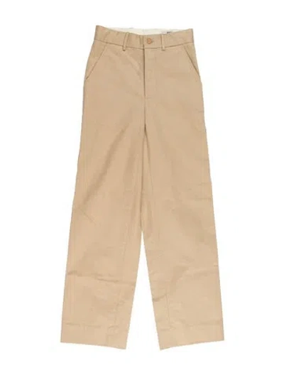 Pre-owned Bode Wide Leg Pants In Neutral