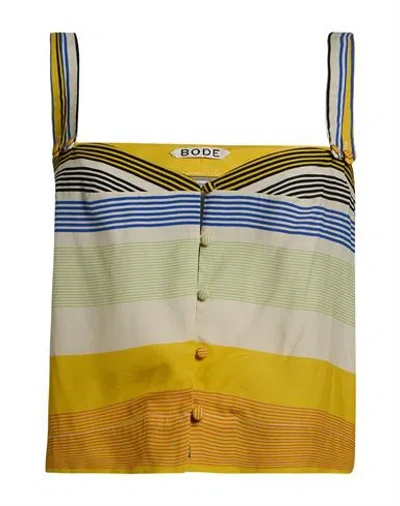 Bode Woman Top Yellow Size S Viscose In Multi