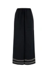 Bode Wide-leg Casual Pants In Black