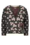 Bode Embroidered Alpaca Maple Cardigan In Multicolor