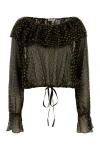 Bode Black Stadium Dot Blouse In Multicolor