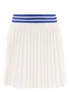 Bode Pleated Lightweight Skirt In White