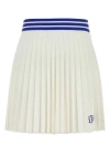 Bode Pleated Lightweight Skirt In White