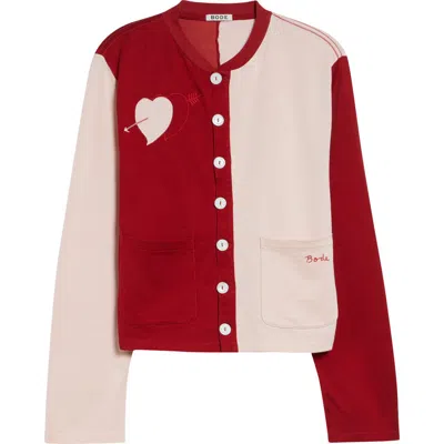 Bode Wonderland Colorblock Cardigan In Multi