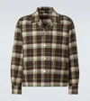 Bode Woodcrest Camp-collar Checked Wool-flannel Overshirt In Brown