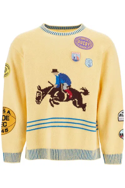 Bode Wool And Alpaca Blend In Yellow