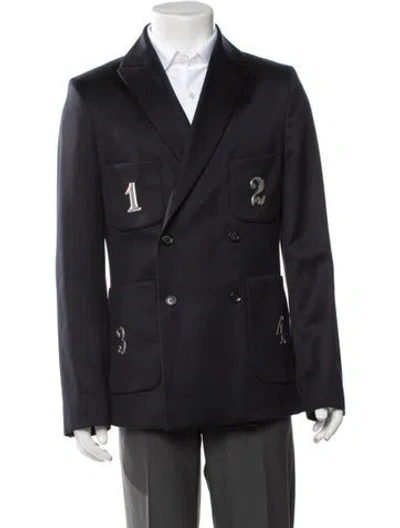 Pre-owned Bode Wool Blazer In Blue