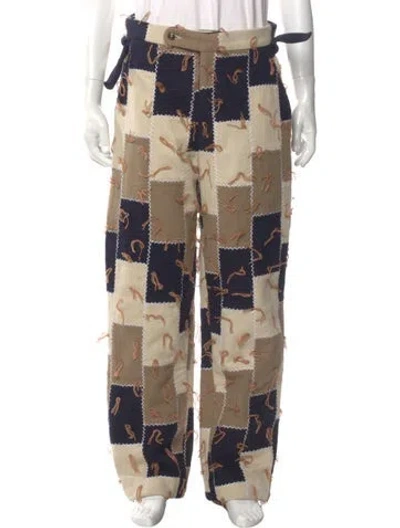 Pre-owned Bode Wool Cargo Pants In Neutral