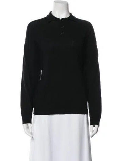 Pre-owned Bode Wool Crew Neck Sweater In Black