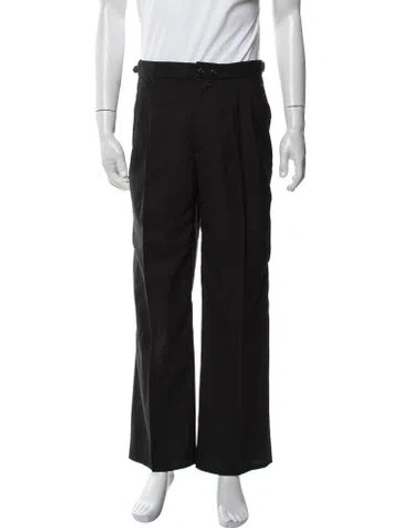 Pre-owned Bode Wool Dress Pants In Black