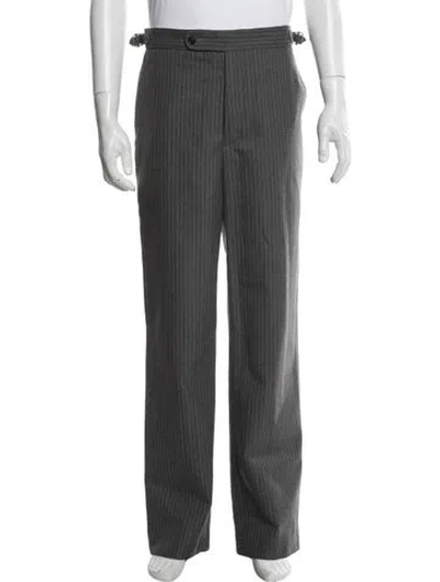 Pre-owned Bode Wool Dress Pants In Gray