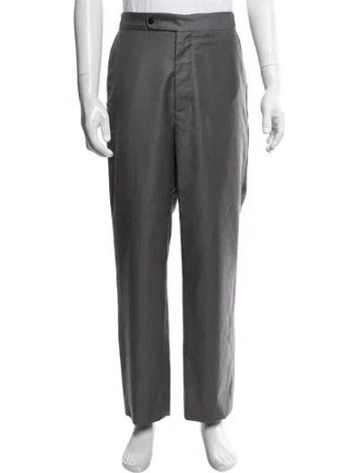 Pre-owned Bode Wool Dress Pants In Grey