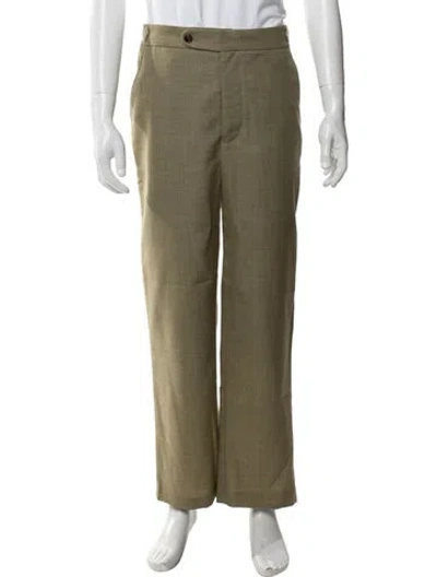 Pre-owned Bode Wool Dress Pants In Neutral