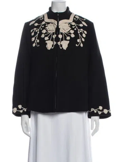 Pre-owned Bode Wool Floral Print Jacket In Multi