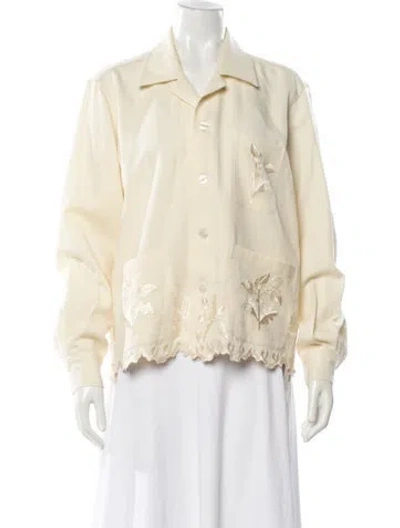 Pre-owned Bode Wool Jacket In Neutral