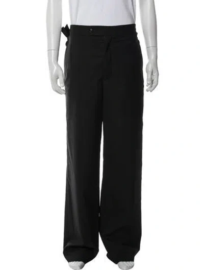 Pre-owned Bode Wool Pants In Black